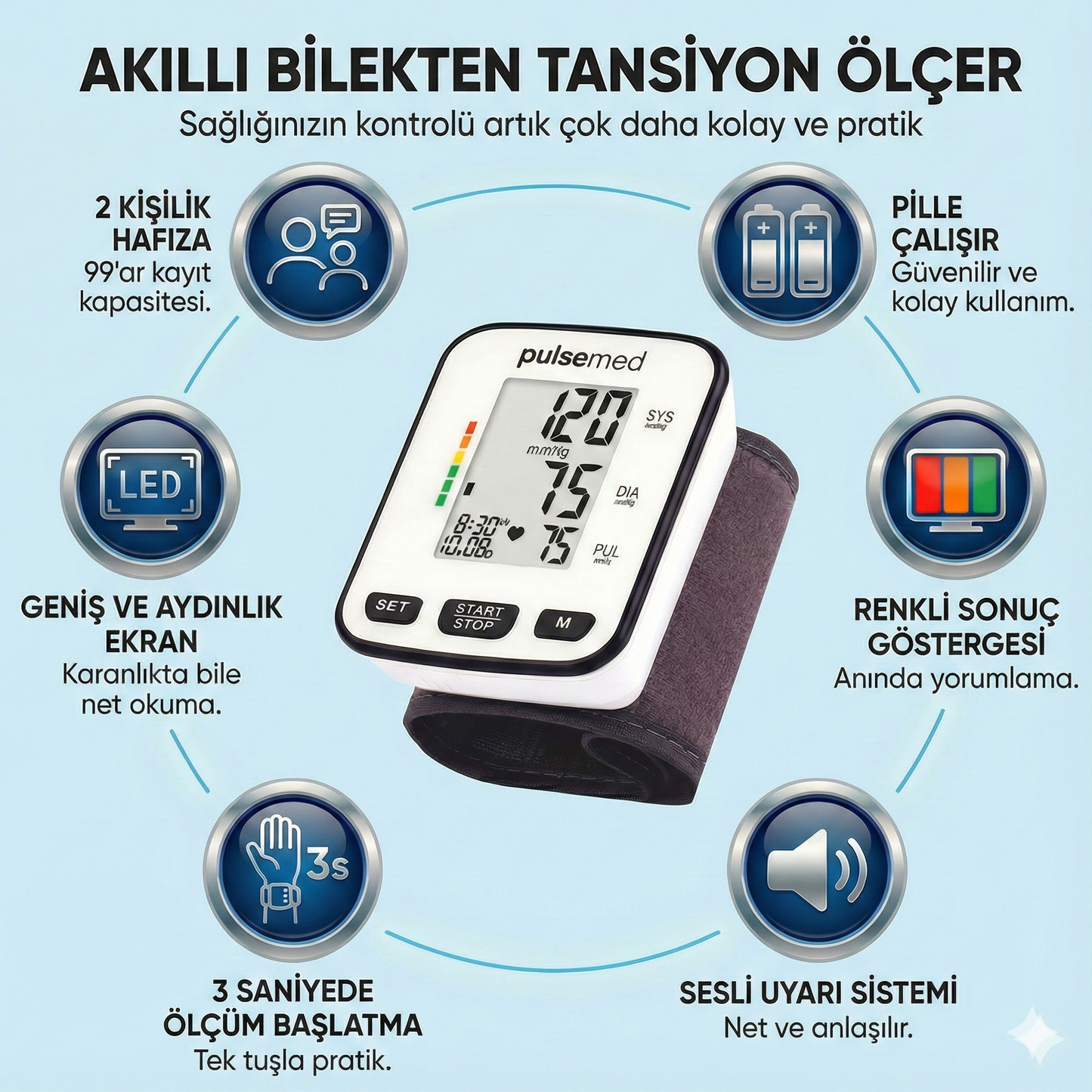 Konuşan Bilekten Tansiyon Ölçme Aleti