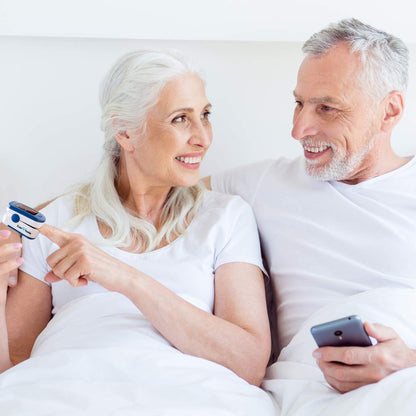 Kan-Oksijen ve Nabız Ölçen Parmak Tipi Oksimetre