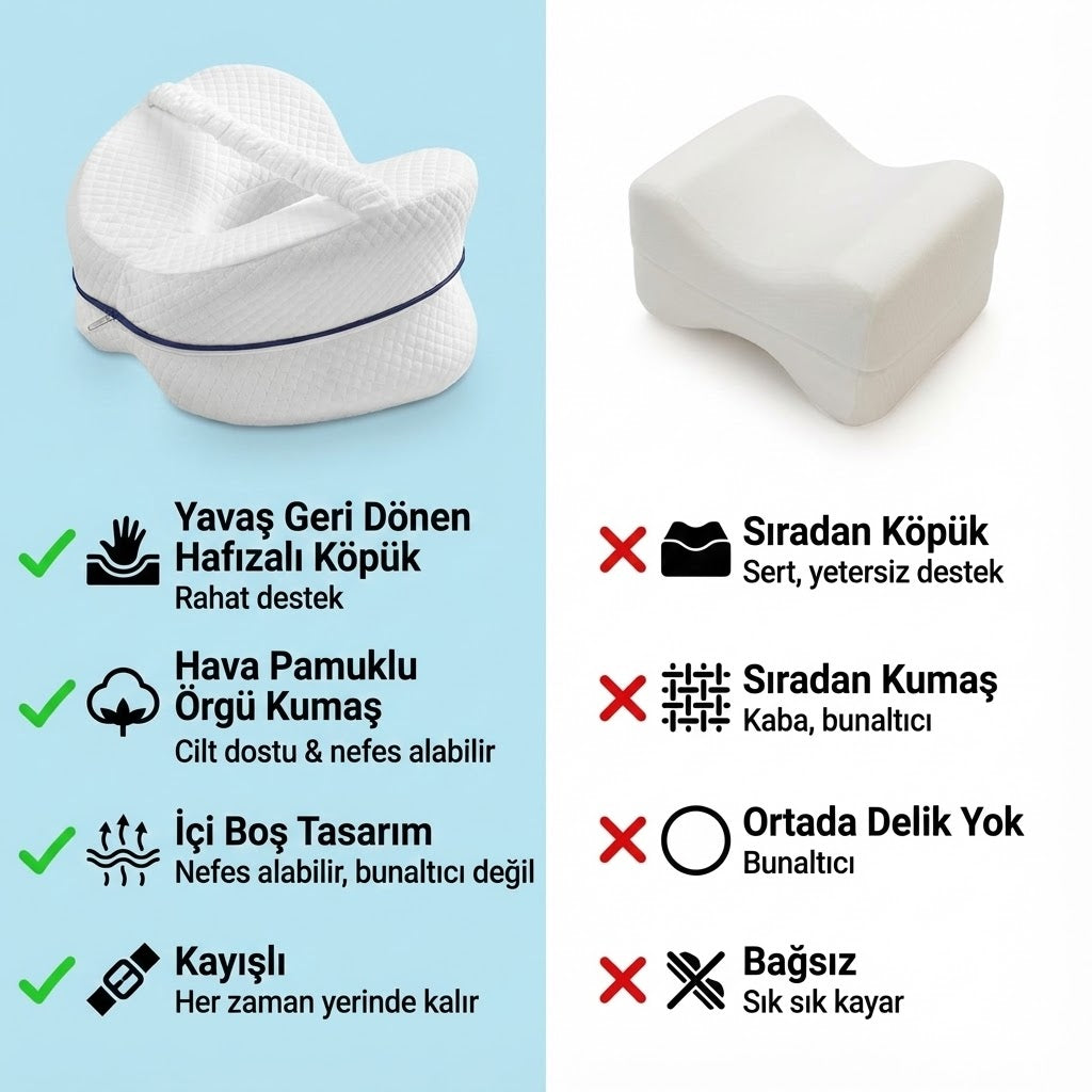 Siyatik ve Bel Ağrısı Giderici Visco Bacak Yastığı